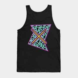 Rad 90s Percussion Drum Sticks Tank Top